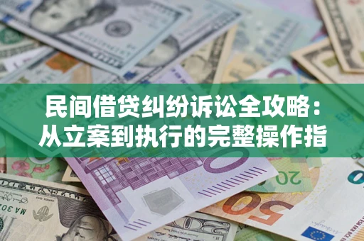 武汉民间借贷纠纷诉讼全攻略：从立案到执行的完整操作指南