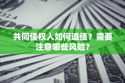武汉共同债权人如何追债？需要注意哪些风险？