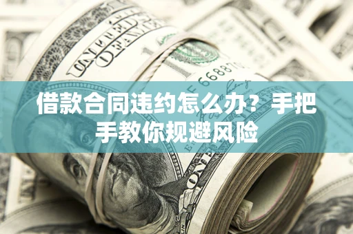 武汉借款合同违约怎么办？手把手教你规避风险