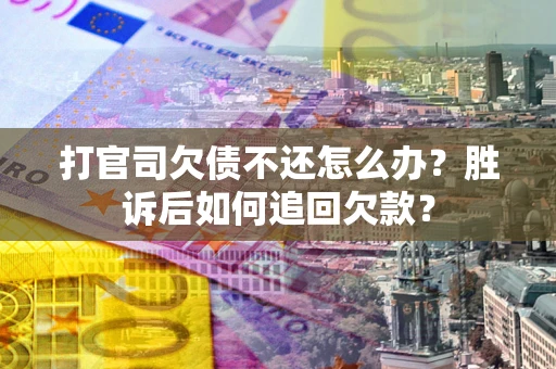 武汉打官司欠债不还怎么办？胜诉后如何追回欠款？