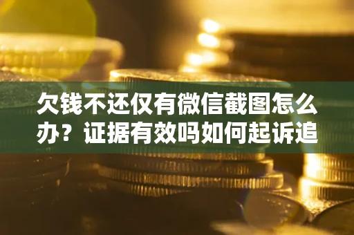 武汉欠钱不还仅有微信截图怎么办？证据有效吗如何起诉追回欠款？