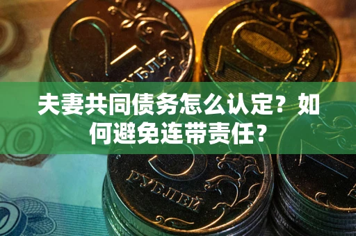 武汉夫妻共同债务怎么认定？如何避免连带责任？