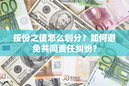 武汉按份之债怎么划分？如何避免共同责任纠纷？