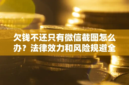 武汉欠钱不还只有微信截图怎么办？法律效力和风险规避全解析