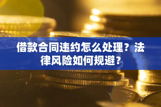 武汉借款合同违约怎么处理？法律风险如何规避？
