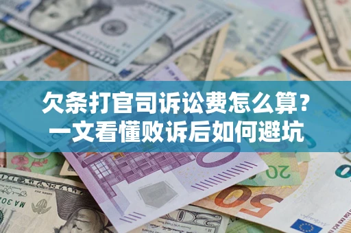 武汉欠条打官司诉讼费怎么算？一文看懂败诉后如何避坑