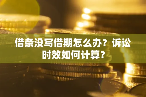 武汉借条没写借期怎么办？诉讼时效如何计算？